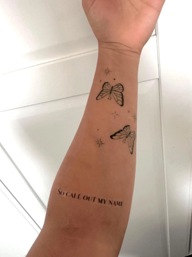 Call Out My Name Tattoo