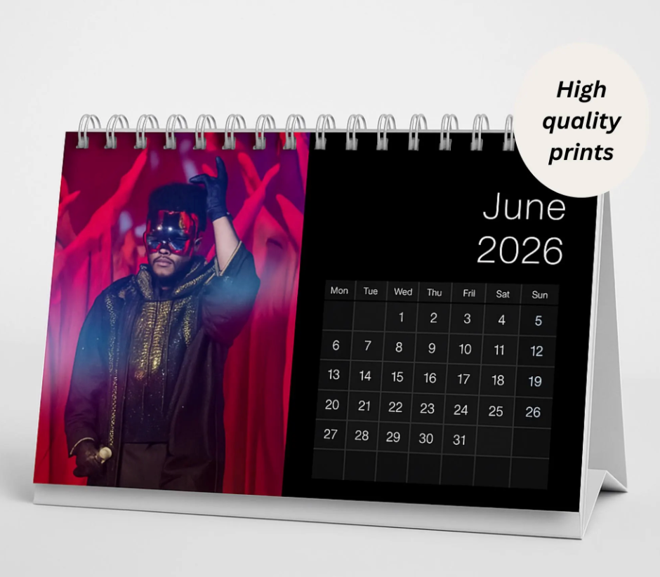 The Weeknd 2026 Desk Calendar
